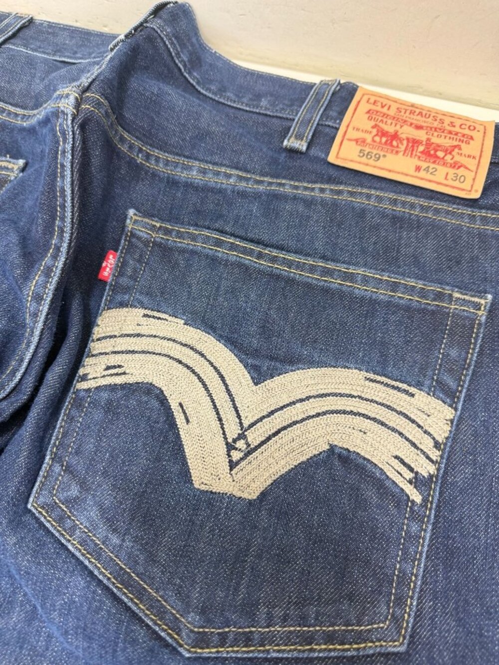 Levis 569 Jeans Mens 42X30 Actual 42X28 Loose Straight Baggy Streetwear Skater - Picture 2 of 15